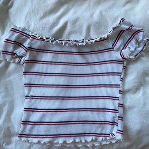 Ripped off the shoulder crop too